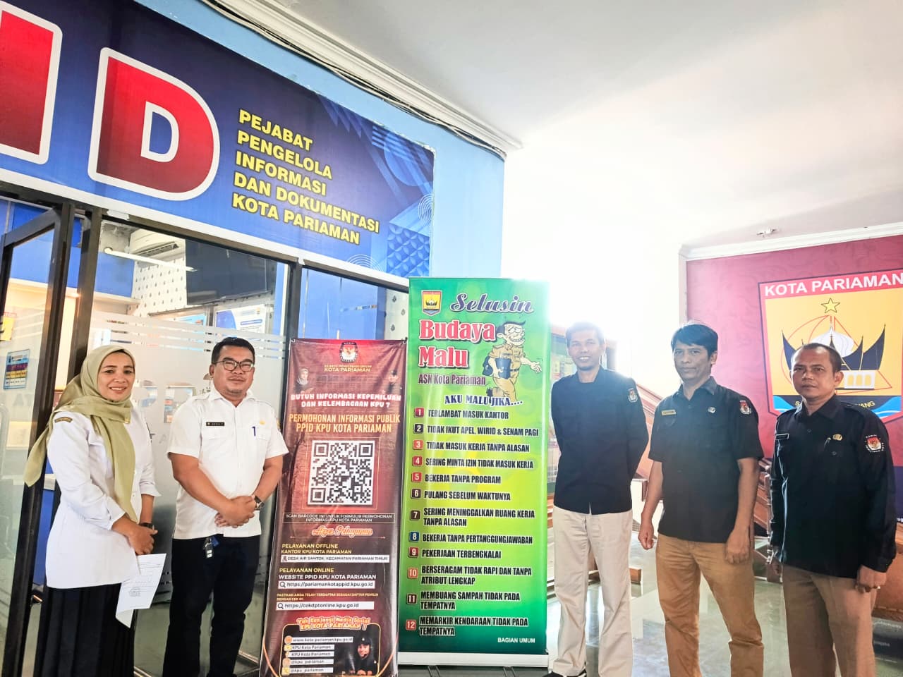 Kunjungan dari KPU Kota Pariaman